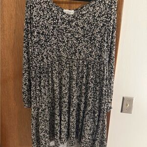 Kaileigh Monochrome Floral Dress